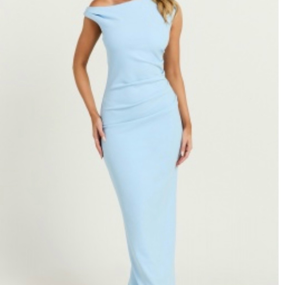 Blue asymmetrical Dress